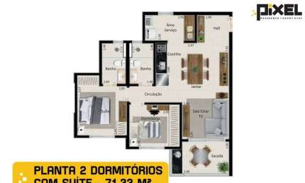 Apartamento com 2 dormitórios à venda, 71 m² por R$ 489.000,00 - Vila Monte Alegre - Ribeirão Preto/SP