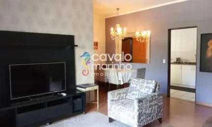 Apartamento mobiliado de 80m², com 3 quartos, para alugar na Lagoinha, em Ribeirão Preto (SP).