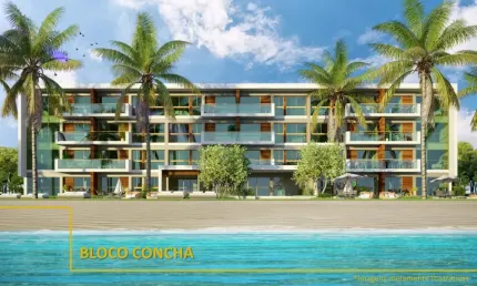 APT º FLAT DE ALTO PADRÃO À BEIRA-MAR DE SERRAMBI BEACH