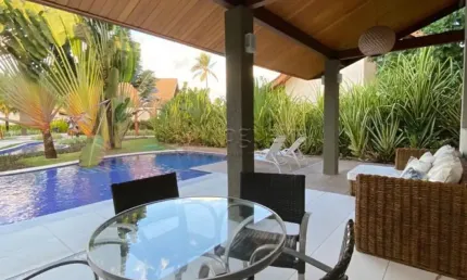 Excelente Bangalô Mobiliado 3 Suítes no Malawí Beach Resort - Muro Alto