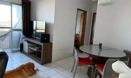 Apartamento com 55 m, 2 quartos, sendo 1 suíte e 1 vaga coberta