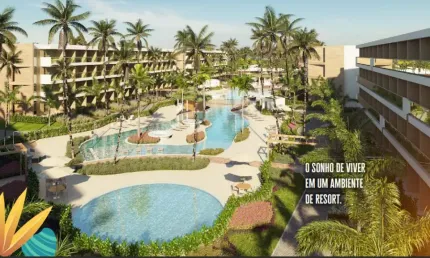 Apartamento com 2 quartos Garden na Praia dos Carneiros.