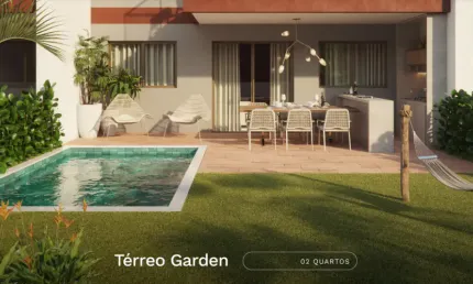Apartamento 2 Quartos Térreo Beira Mar da Praia dos Carneiros