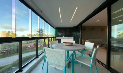 Varanda do parque — apartamento amplo à venda na reserva do paiva | 4 suítes | vista para o mar