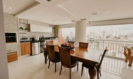 Apartamento a venda no Tatuapé 171 m2 3 Quartos  e suítes  Vagas de Garagem