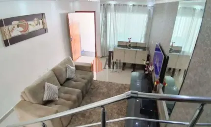 Sobrado residencial 120m² com 3 suítes no jardim ana rosa