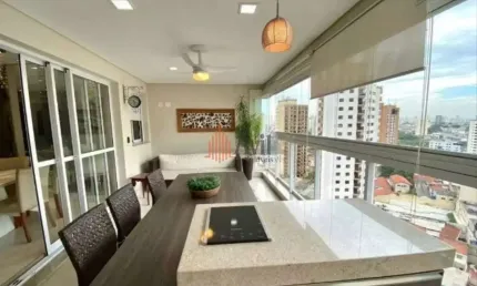 Apartamento 141m²  4 dormitórios 3 vagas à venda no anália franco