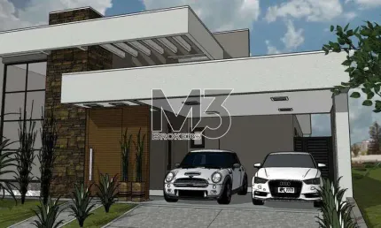 Casa à venda em Paulínia, Parque Brasil 500, com 3 suítes, com 187 m², Condominio Royal Garden