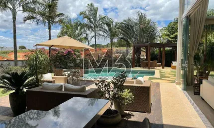 Sobrado à venda em campinas, alphaville dom pedro, com 4 suítes, com 468 m², alphaville dom pedro