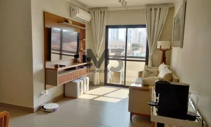 Apartamento à venda em campinas, taquaral, com 3 quartos, com 80 m², costa bella