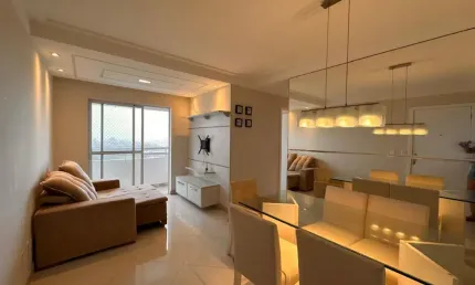 LINDO APARTAMENTO SEMI MOBILIADO VISTA MAR PARA LOCAÇÃO