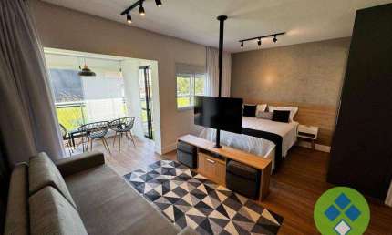 Apartamento com 1 dormitório para alugar, 77 m² por R$ 8.049,95/mês - Chácara Santo Antônio - São Paulo/SP