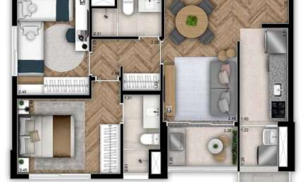Apartamento com 2 quartos à venda na Avenida Analice Sakatauskas, 867, Bela Vista, Osasco