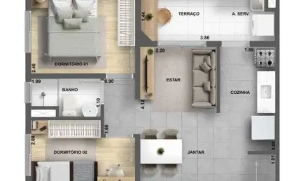 Apartamento com 2 quartos à venda na Avenida Alexandre Mackenzie, 1490, Jaguaré, São Paulo