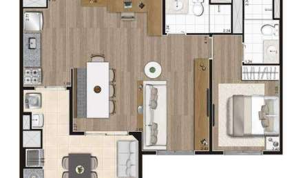 Apartamento com 2 quartos à venda na Rua Autas, 80, Jaguaré, São Paulo