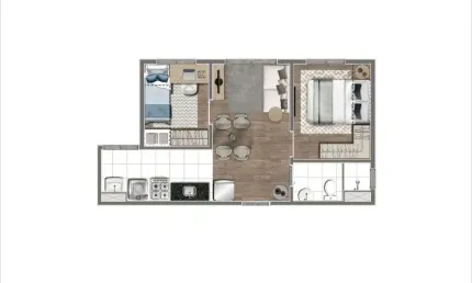 Apartamento com 2 quartos à venda na Rua Clementine Brenne, 377, Morumbi, São Paulo