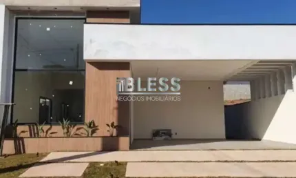 Venda de Casa em Condomínio de Alto Padrão em Itupeva-SP - 3 Quartos, 1 Suíte, 4 Vagas - Jardim Primavera - 150m²