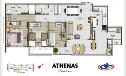 Apartamento com 3 quartos à venda no Campinas, São José  por R$ 1.139.000