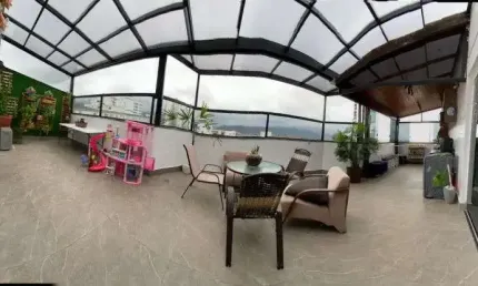 Cobertura duplex à venda na vila caiçara - praia grande - sp