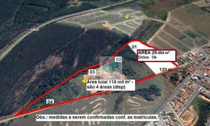 Área à venda, 29494 m² por R$ 4.500.000,00 - Jardim Sao Carlos - Salto de Pirapora/SP