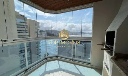 Apartamento com Vista para o Mar e Varanda Gourmet no Guarujá