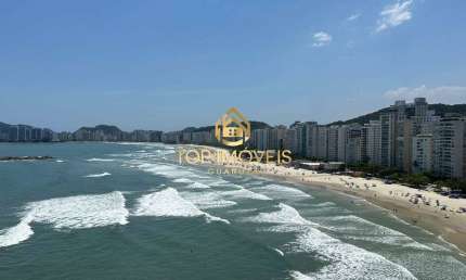 Apartamento Frente Mar para Locação Anual na Praia de Pitangueiras, Guarujá