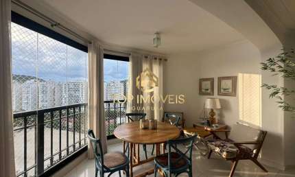 Amplo Apartamento Reformado com Vista para o Mar - Pitangueiras, Guarujá/SP