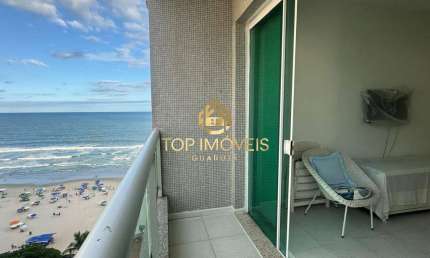 Apartamento com varanda e Vista para o Mar Praia de Pitangueiras Guarujá/SP