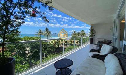 Apartamento Frente para o Mar no Guarujá com 3 suítes Praia de Pitangueiras