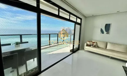 Apartamento Pé na areia para Locação Anual na Praia das Asturias Guarujá