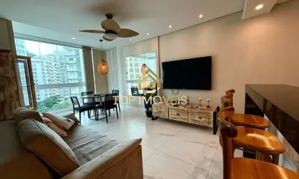 Apartamento Totalmente Reformado 80 metros da Praia Pitangueiras Guarujá SP
