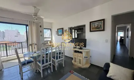 Apartamento 3 dorms mobiliado na praia do tombo - guarujá sp