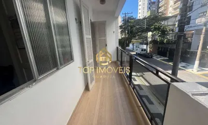 Apartamento 1 dorm entre praia do tombo e praia das asturias guarujá sp