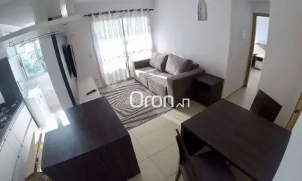 Flat mobiliado com 1 dormitório à venda, 45 m² por R$ 390.000 - Vila Maria José - Goiânia/GO