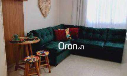 Flat mobiliado com 1 dormitório à venda, 39 m² por R$ 439.000 - Jardim Goiás - Goiânia/GO