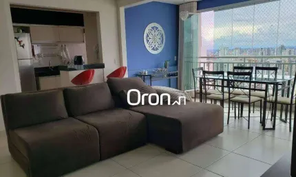 Apartamento mobiliado com 3 dormitórios à venda, 79 m² por R$ 695.000 - Setor Bueno - Goiânia/GO
