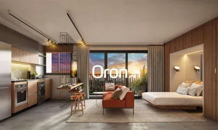 Flat com 1 dormitório à venda, 44 m² por R$ 530.000,00 - Setor Marista - Goiânia/GO