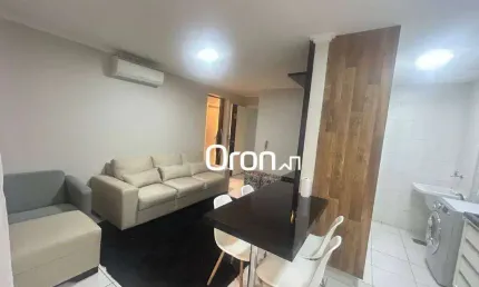 Apartamento mobiliado com 2 dormitórios à venda, 64 m² por r$ 440.000 - serrinha - goiânia/go