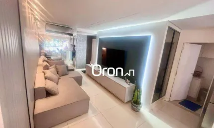 Apartamento mobiliado com 4 dormitórios à venda, 135 m² por r$ 1.685.000 - setor marista - goiânia/go