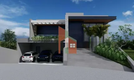 Sobradoem Atibaia c/ 4 suítes no condomínio Itaporã