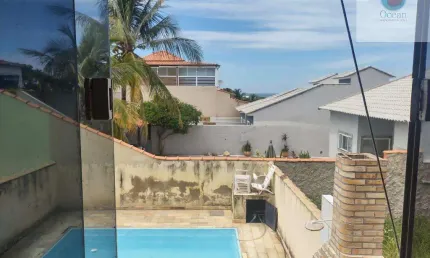 Ocean Vende: Jardim Atlântico, Casa, Piscina, Churrasqueira, 2 quartos,1 suíte, 500 metros da praia.