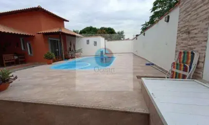 Ocean Vende: Jardim Atlântico, Casa 4 quartos sendo 1 suíte. Área gourmet, piscina, edícula e anexo