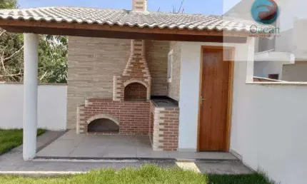 Ocean Vende: Jardim Atlântico Central, Casa, 2 quartos sendo 1 suíte com closet, Área gourmet