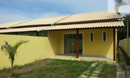 Ocean vende: maricá, condado, casa 3 quartos, sendo 1 suíte, cozinha americana, quintal.