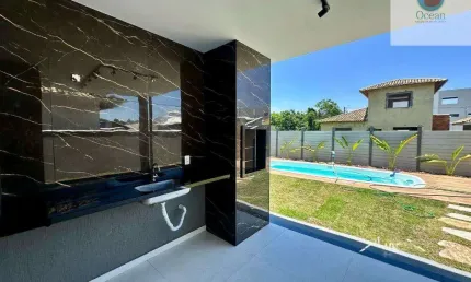 Ocean vende: Maricá, Condomínio Pedra de Inoã, casa 3 quartos(1suíte+closet), área gourmet, piscina