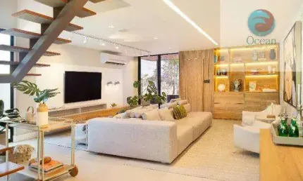 Ocean vende:  Maricá, Alphaville, casa alto padrão, 3 quaros(1suíte +closet), área gormet, piscina.