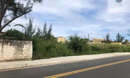 Ocean vende:  Itaipuaçu, terreno 480M², quadra praia, plano, rua asfaltada, medindo 12M de frente