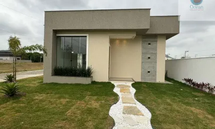 Ocean vende:  Maricá, Condomínio, casa 3 quartos(1suíte +closet),  área gourmet, piscina.