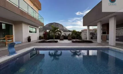 Ocean vende: Maricá Alphaville 1, casa 4 quartos, sendo 1 suíte +closet, área gourmet, piscina.
