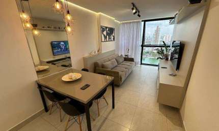 Flat com 1 quarto à venda, 49 m² por R$ 410.000 - Centro - Campina Grande/PB